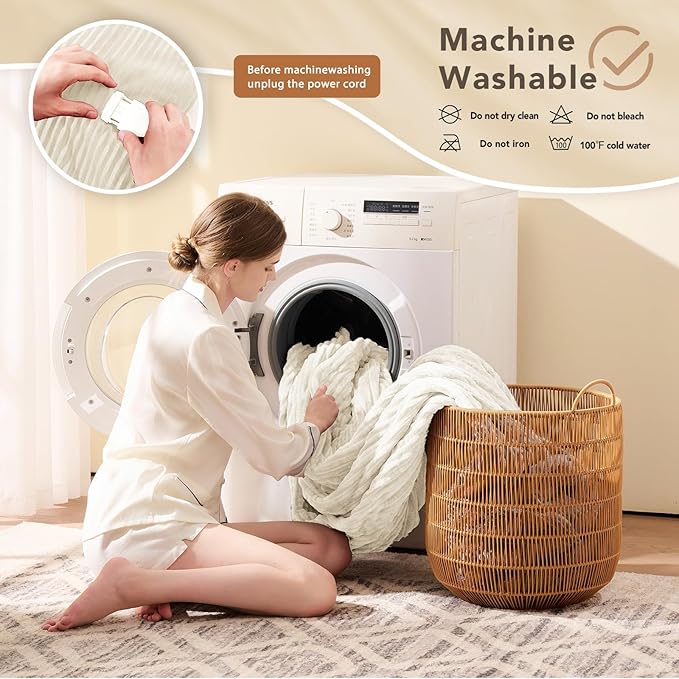 Homemate Electric Heated Blanket Queen Size - Image 7