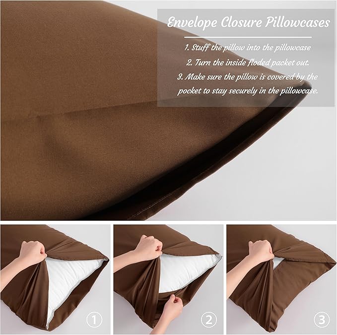 NTBAY Standard Pillow Cases Set of 2, 2 Pack Brushed Microfiber 20x26 Pillow - Image 4
