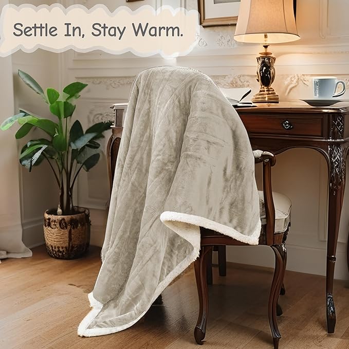 Electric Heated Blanket Full Size 72"x84", Soft Flannel - Image 3