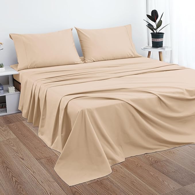 Cotton Calking Flat Sheet Only, 600 Thread Count 100% Egyptian Cotton Top Sheet - Image 5