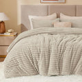 BEDELITE Fleece Twin Comforter Set -Super Soft & Warm Fluffy Linen Bedding by BEDELITE