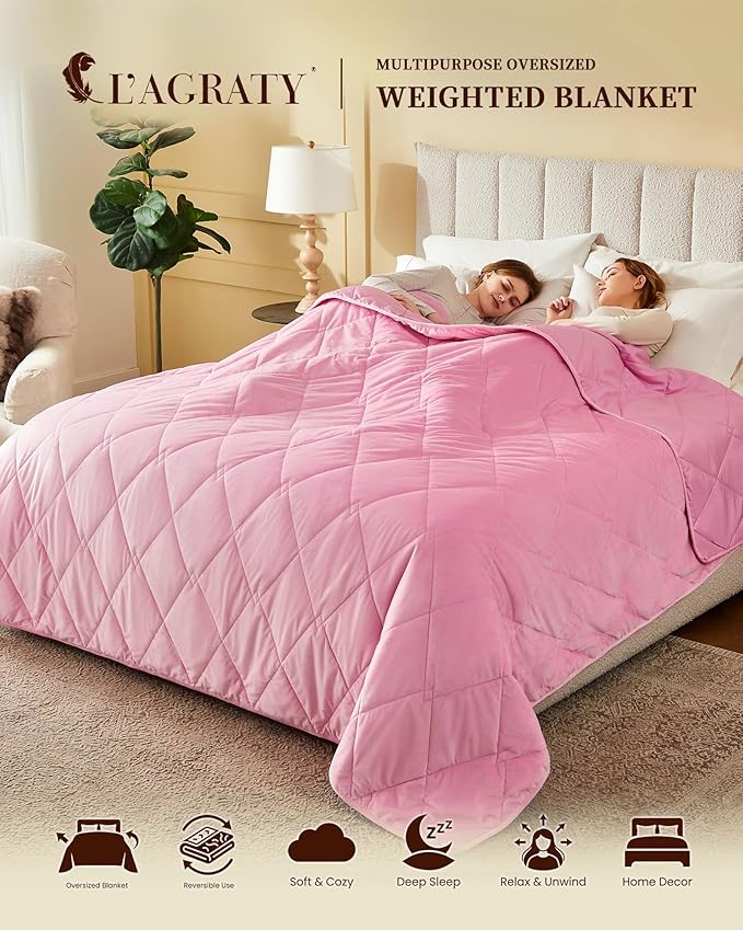 L'AGRATY King Size Weighted Blanket - Image 2