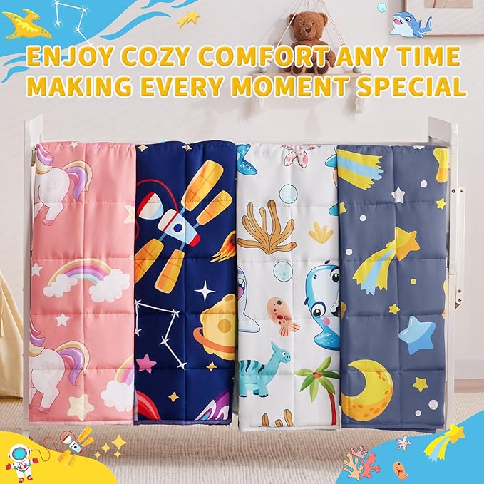 anfie Weighted Blanket Kids, Weighted Blanket Cooling Blanket - Image 6