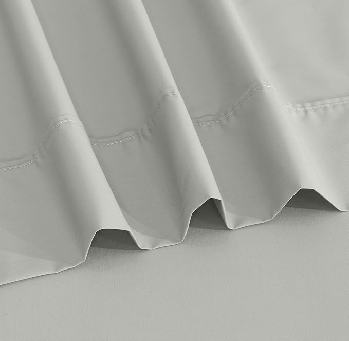 RUVANTI 100% Cotton Sheets – Twin XL Size Percale Bedding, Cooling & Breathable - Image 4