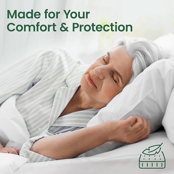 SafeRest Waterproof Mattress Protector Queen Size – Absorbent Breathable Soft - Image 6