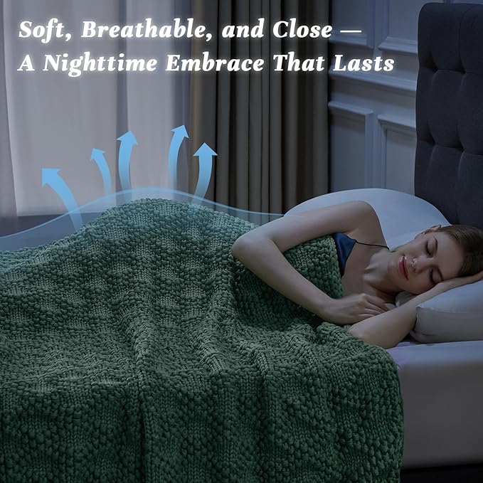 Anysay Knitted Weighted Blanket - Image 2
