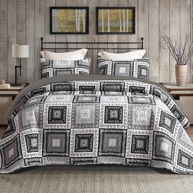 Exclusivo Mezcla Reversible Boho Quilts Twin Size by ExclusivoMezcla