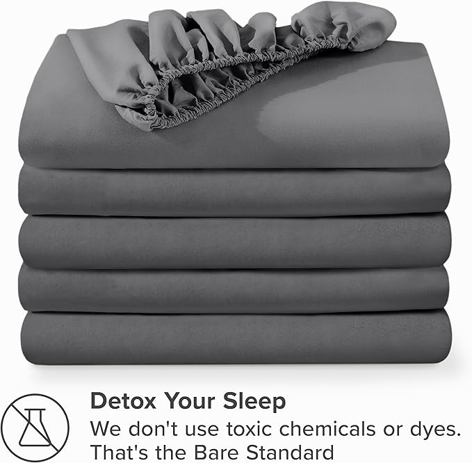 Bare Home 5-Pack Fitted Bottom Ultra-Soft Sheets Full - Image 7