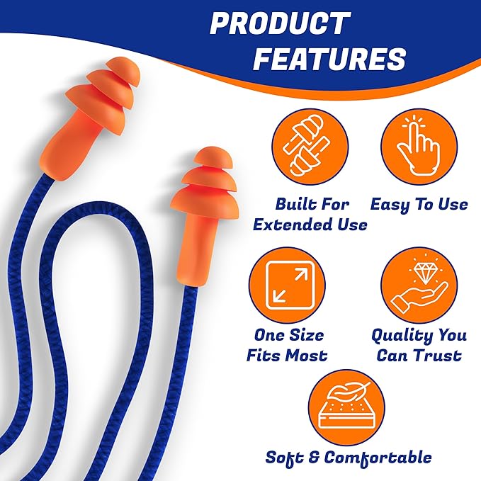 Quality Reusable Earplugs 100 Pair - Image 6