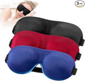 YIVIEW Sleep Mask for Back and Side Sleeper Pack of 3, 100% Light Blocking 3D by YIVIEW