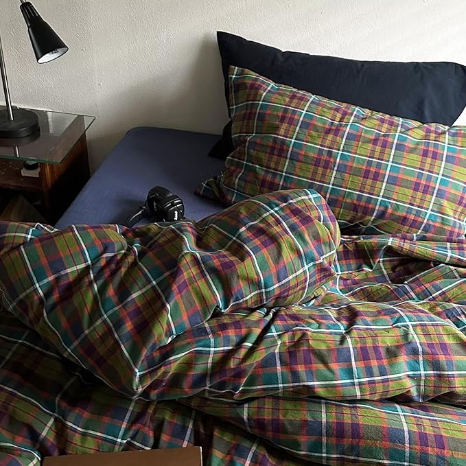 mixinni Buffalo Plaid Duvet Cover King Size - Image 7