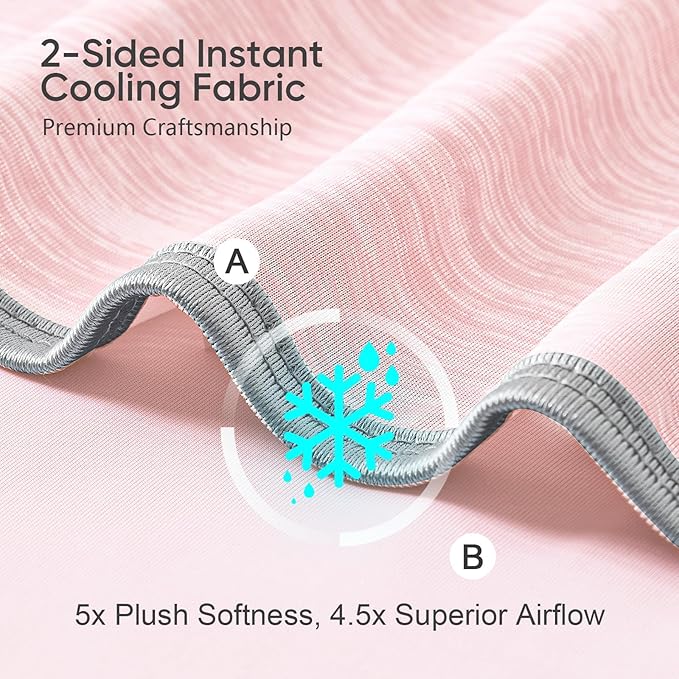 KMUSET Cooling Blanket Throw, Double Sided Summer Cooling Blankets - Image 3