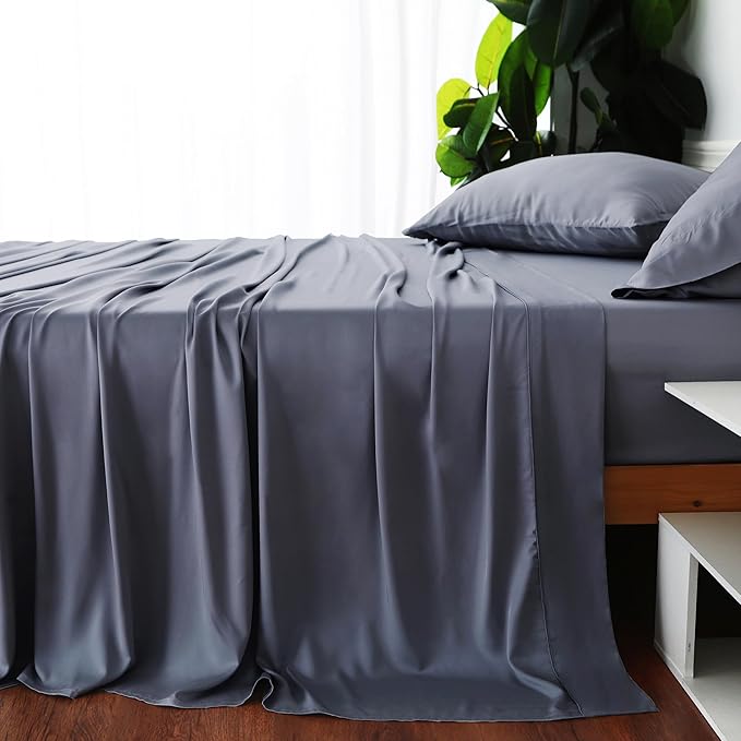 Bamboo Viscose Flat Sheets Only, Sateen Weave Calking Size Flat Sheet Only - Image 4