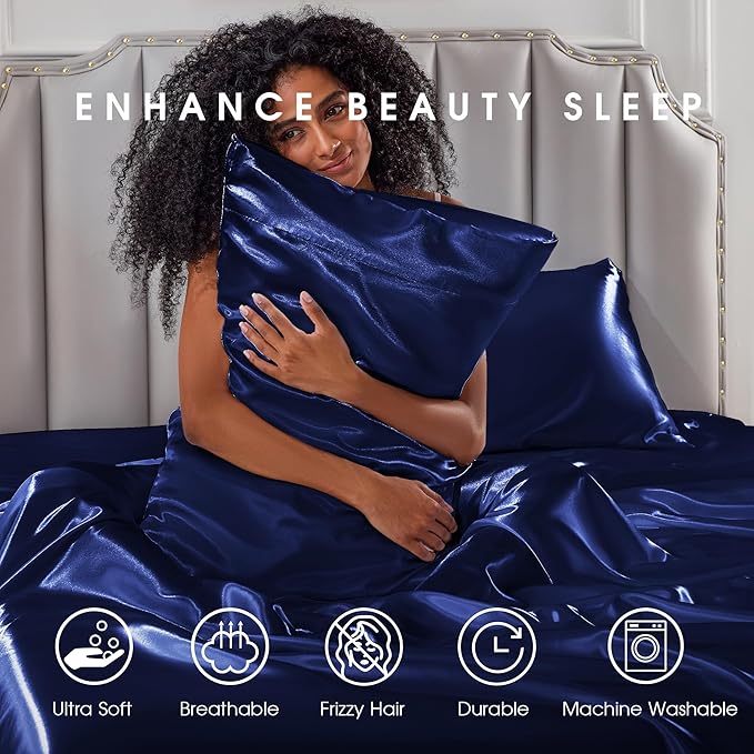 FreshCulture Satin Sheets King Size - Image 7