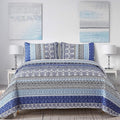 WONGS BEDDING Boho Quilt Set King Size, Lightweight Bedspread Coverlet Bedding by WONGSBEDDING