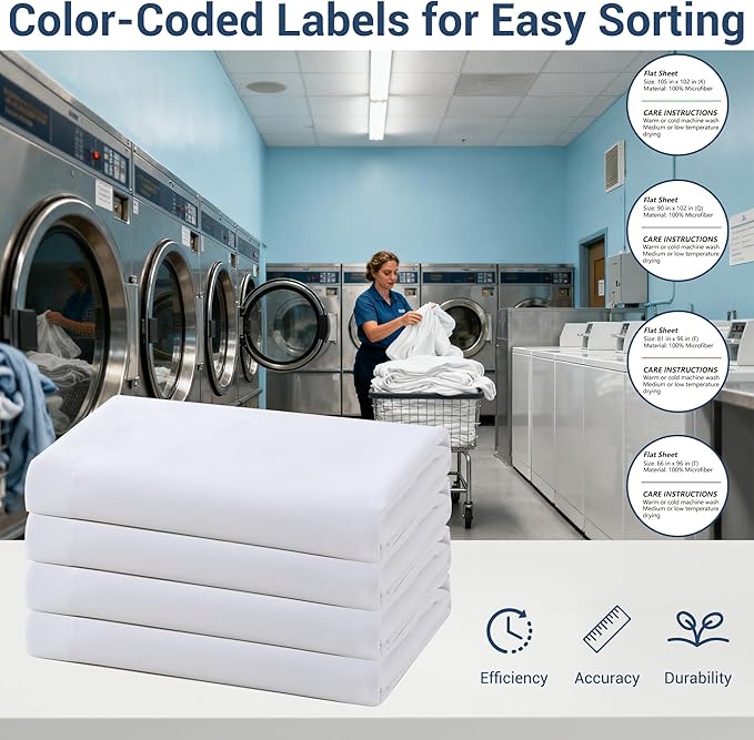 Full Flat Sheet Only, 1 Pack White Top Bed Sheets, Soft Breathable Brushed - Image 3