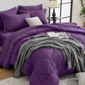 HEVUMYI Grape Purple Twin-XL Comforter Set by HEVUMYI