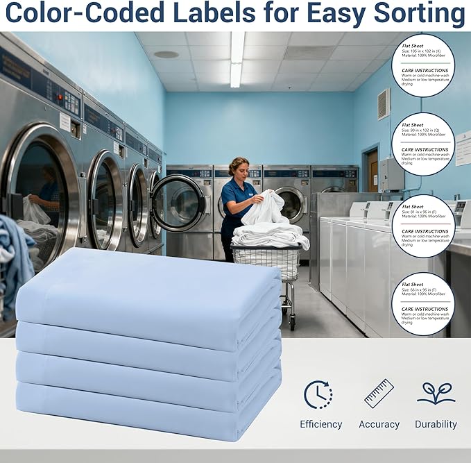 Queen Flat Sheet Only, 1 Pack Top Bed Sheets, Soft Breathable Brushed - Image 4