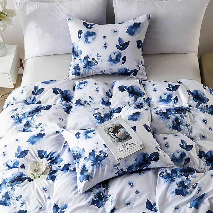 Cupocupa Duvet Cover Full Size Set Boho Floral Pattern Full Duvet Cover Set - Image 6