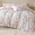 OAITE Duvet Cover Set Queen Size Floral Pattern Ultra Soft 100% Cotton Duvet by OAITE