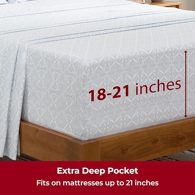 Mellanni Extra Deep Twin Sheets - Image 6
