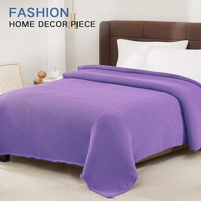 Guohaoi Knitted Weighted Blanket Kids No Beads Cooling Heavy Blanket, Home - Image 5