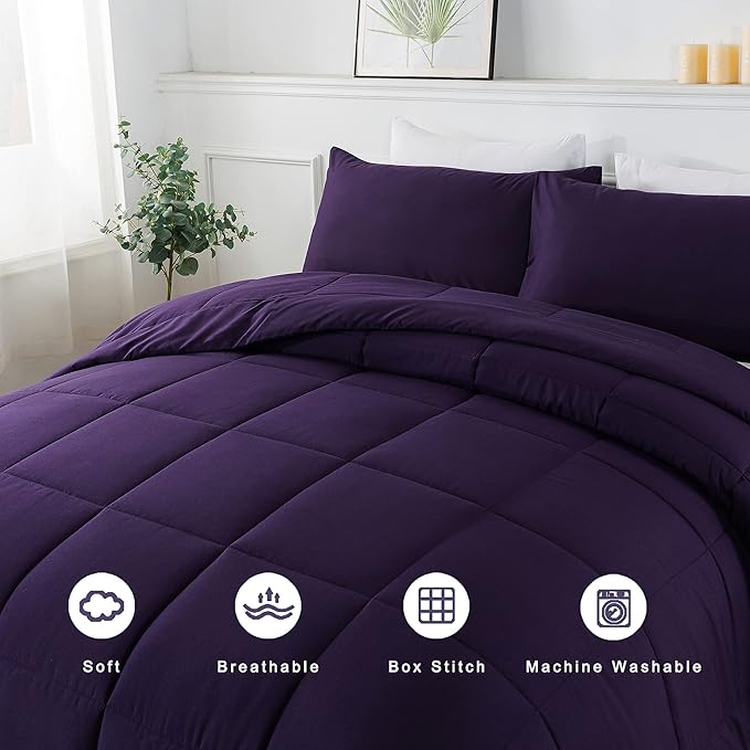 DOWNCOOL Queen Comforter Set -All Season Bedding Comforters Sets - Image 3