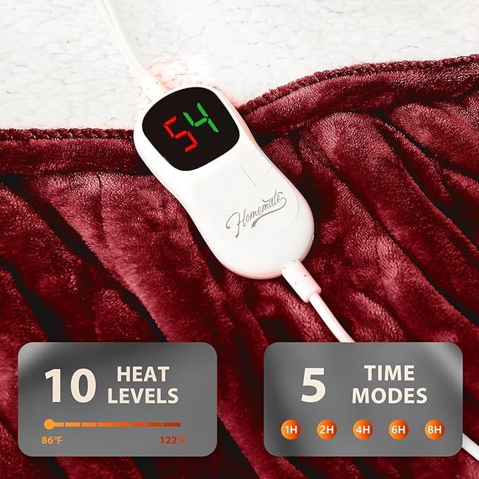 Homemate Electric Heated Blanket Twin - Image 4