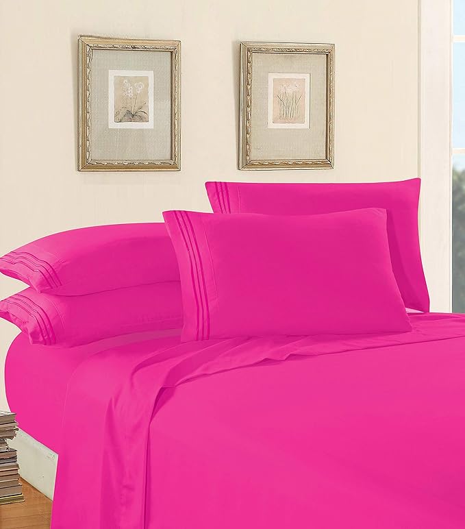 Elegant Comfort Luxury 1500 Premium Hotel Quality Microfiber 5-Piece Sheet Set - Image 3