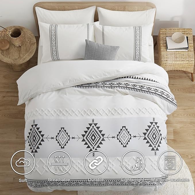 Oli Anderson Boho Duvet Cover Set King Size, Durable and Super Soft Duvet Covers - Image 6