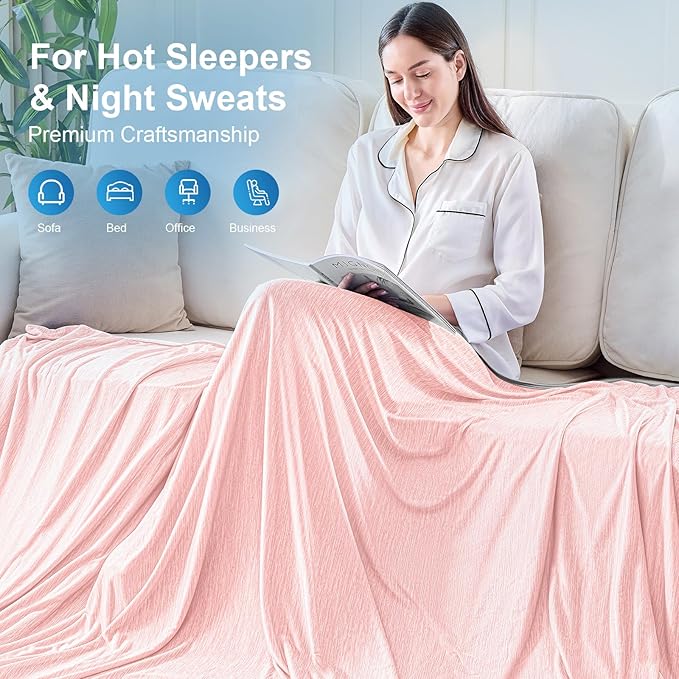 KMUSET Cooling Blanket Twin XL, Double Sided Summer Cooling Blankets - Image 8