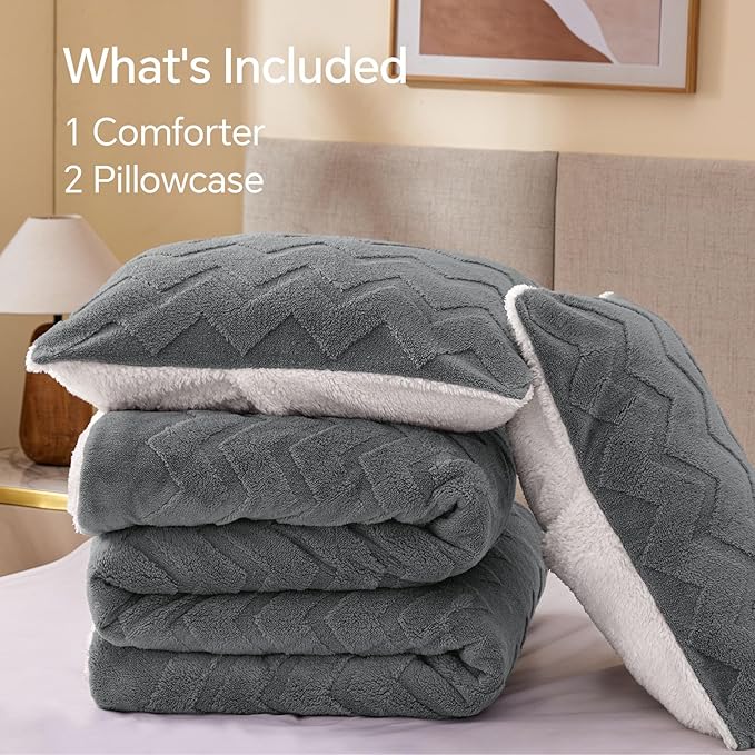 BEDELITE Fluffy Full Size Comforter Set - Image 8