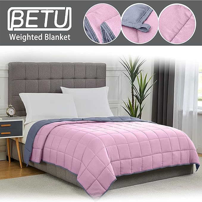 Weighted Blanket for Adults 12lbs, Twin Full Size Cooling Heavy Throw Blanket - Image 4