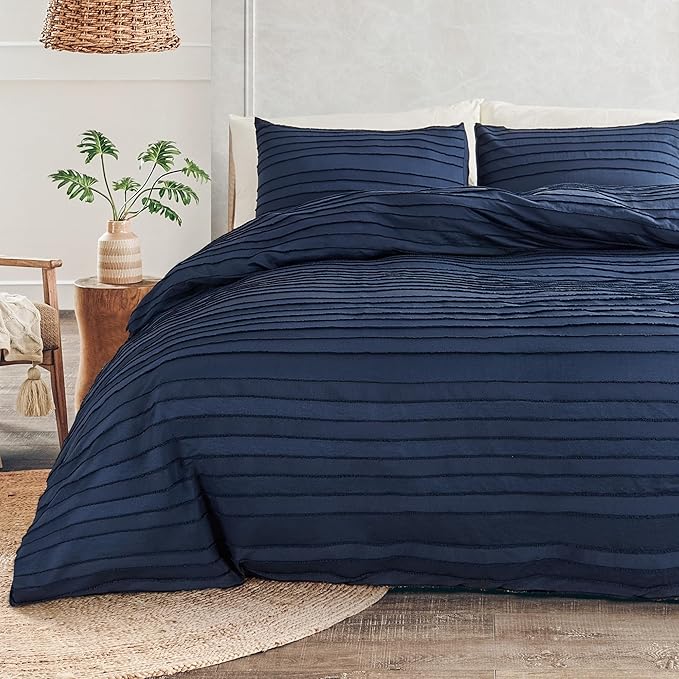 NEXHOME PRO Duvet Cover Queen, Soft and Lightweight 100% Washed Microfiber by NEXHOMEPRO