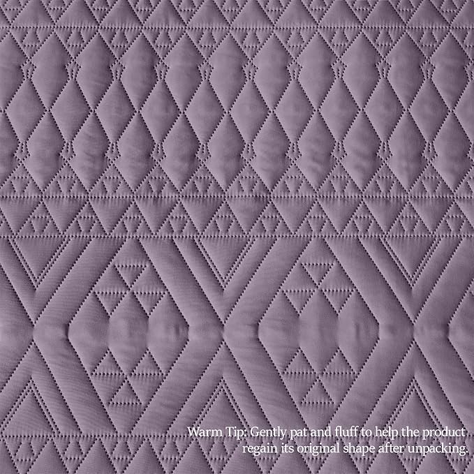 akkialla King/Cal King Quilt Set, Boho Geometric Pattern, Soft All-Season - Image 8