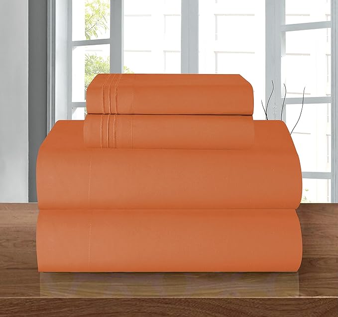 Elegant Comfort Luxury 1500 Premium Hotel Quality Microfiber 4-Piece Sheet Set - Image 2