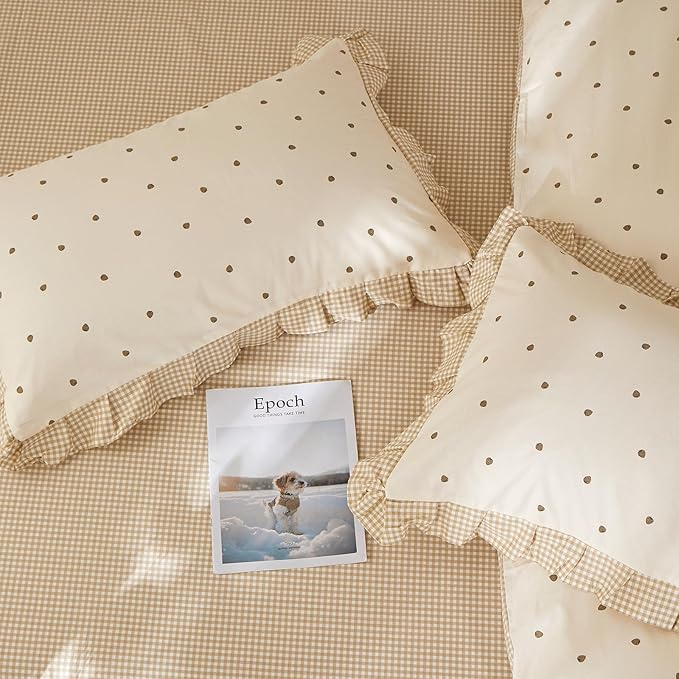 mixinni Floral Duvet Cover Set Twin Size – 100% Cotton 3-Piece Bedding Set - Image 6