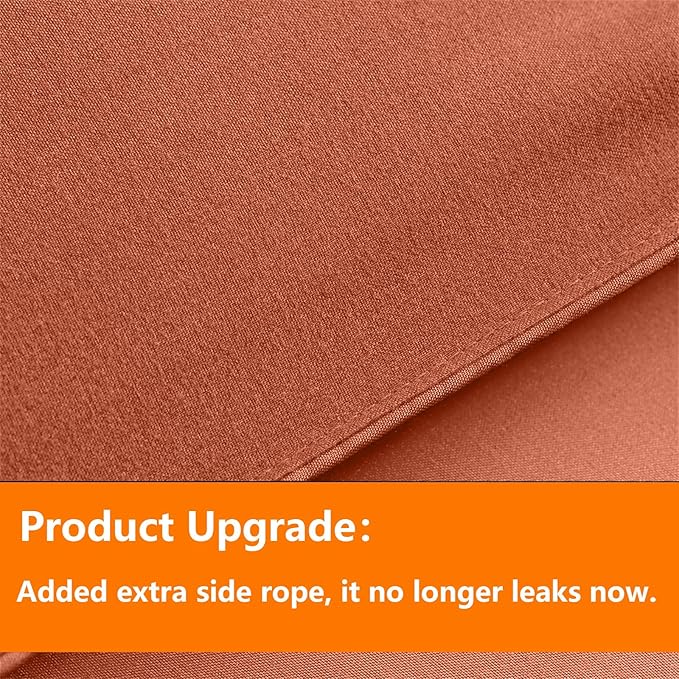 TAIMIT Burnt Orange Twin Size Comforter Set - Image 3