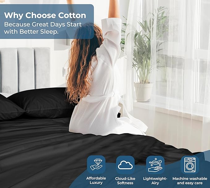 Royale Linens 100% Organic Cotton Twin XL Flat Sheet Only - Image 7