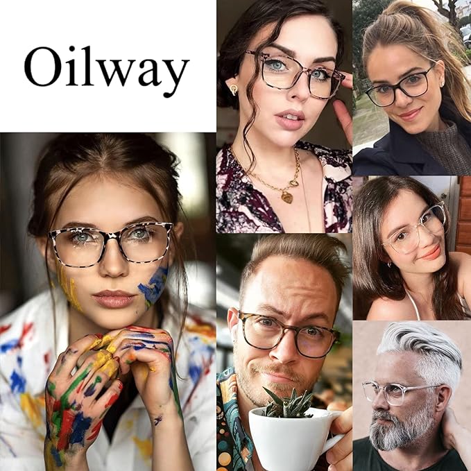 Oilway Blue-Light Blocking Glasses Computer Reading/Gaming/TV/Phones Glasses - Image 5