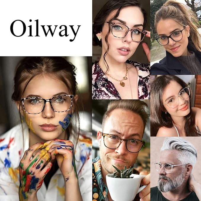 Oilway Blue-Light Blocking Glasses Computer Reading/Gaming/TV/Phones Glasses - Image 5