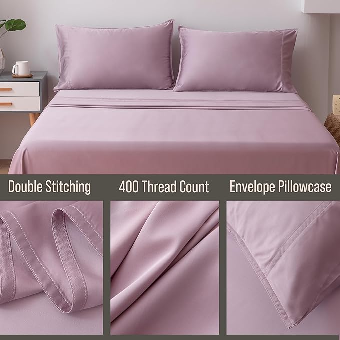 BELLA COTERIE | Luxury Bamboo Viscose King Size Pillowcase Set | 100 % - Image 3