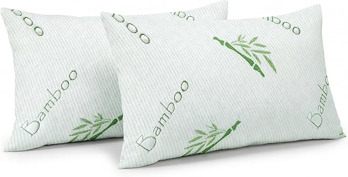 OMEO 2 Pack Standard Size Rayon Derived from Bamboo Pillow - Image 9