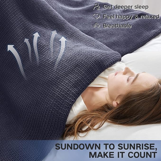 Guohaoi Knitted Weighted Blanket - Image 3