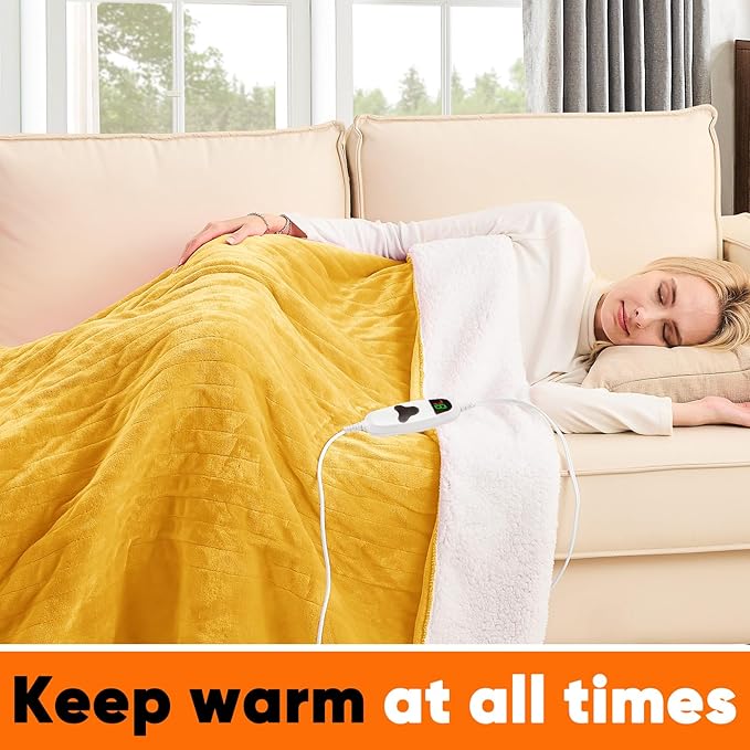 greenoak Heated Blanket Electric Full 72"X84", Heating Blankets - Image 2