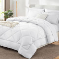 CozyLux Queen Comforter Set White by CozyLux