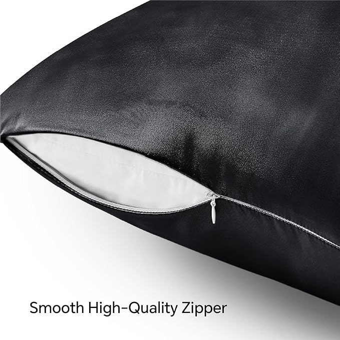 BEDELITE Satin Pillowcase with Zipper, Super Soft and Cooling Similar to Silk - Image 5