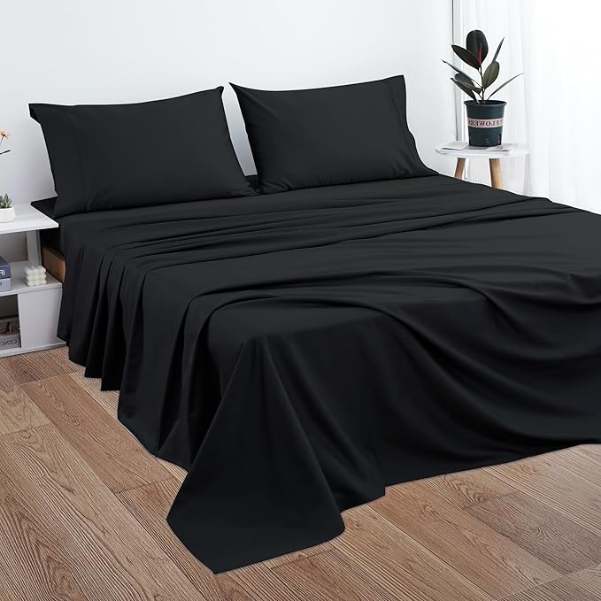 Cotton King Flat Sheet Only, 600 Thread Count 100% Egyptian Cotton Top Sheet - Image 7