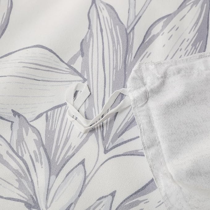 OAITE Duvet Cover Queen Size, Reversible Shallow Bottom Printing White Duvet - Image 6