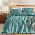 LBRO2M 100% France Linen Duvet Cover Set Full Size 3 Pcs Natural Flax Comforter by LBRO2MBedding